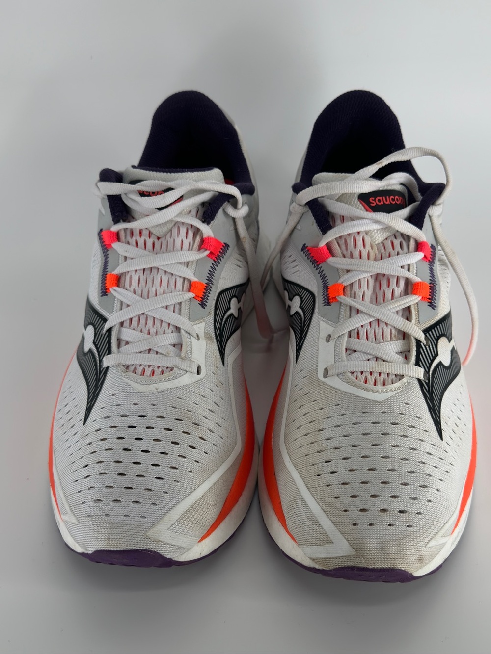Saucony Endorphin Speed 4 White ViziOrange Men’s Running Shoes 11.5